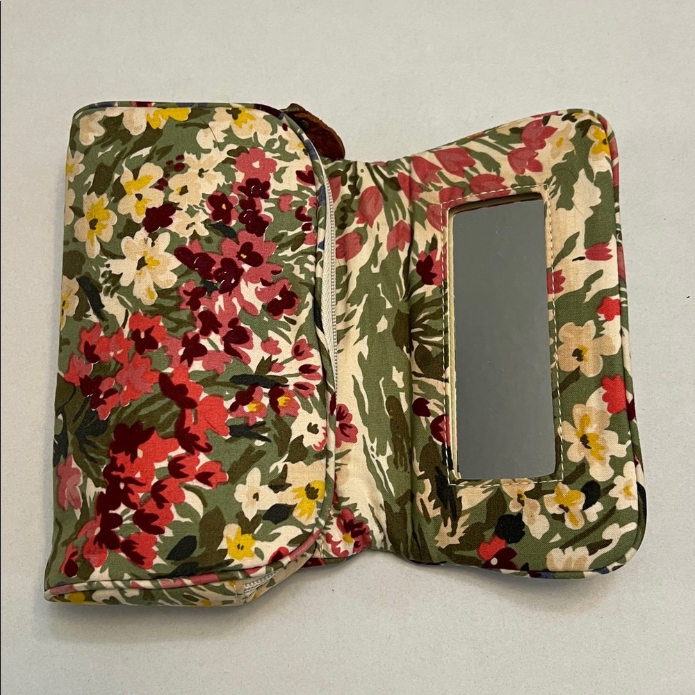 RALPH LAUREN VINTAGE FLORAL PATTERN COSMETIC TRAVEL MULTICOLORED BAG - Picture 3 of 13